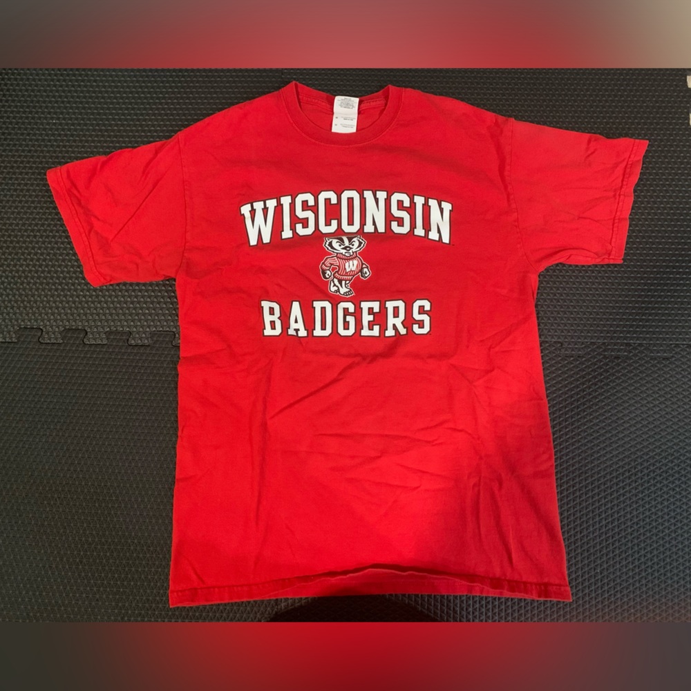 Wisconsin badger cotton T-shirt - size M